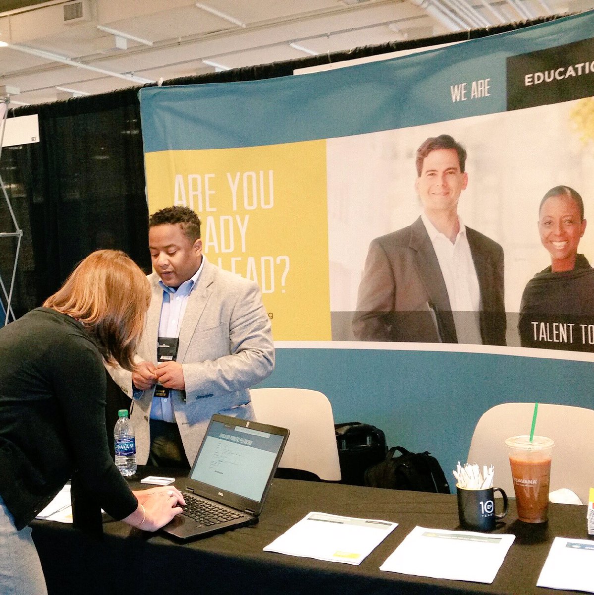 edpioneers's tweet photo. Great to see so many people already coming the Education Pioneers booth @cgsm_mba Career Forum! We're here until noon - stop by! https://t.co/wATV3T8Y9M
