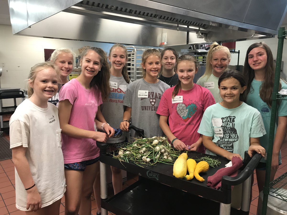 TransitionsSC's tweet photo. We picked our first veggies from our garden!! Thanks to these sweet girls from @TrinityCathedra for helping. #endmidlandshomelessness https://t.co/Mal8TK4qKq
