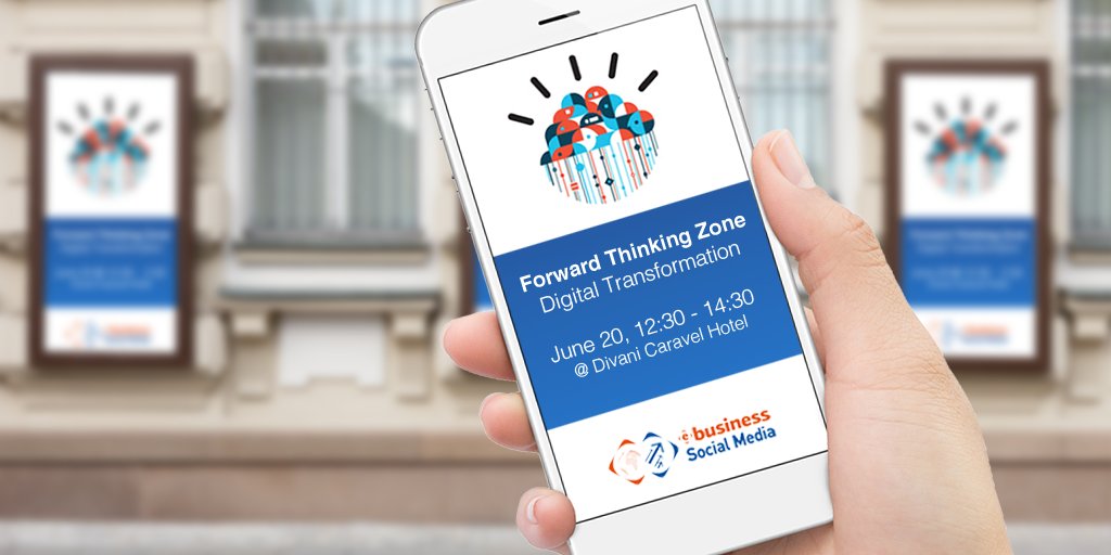 BaaS_GR's tweet photo. Save the Date! 20/06 #ForwardThinkingZone: Digital Transformation, μαζί με @tpagakis, @YannisTri &amp; @panayiok Be there! #ebsmw17 https://t.co/hSgxDKPRQt
