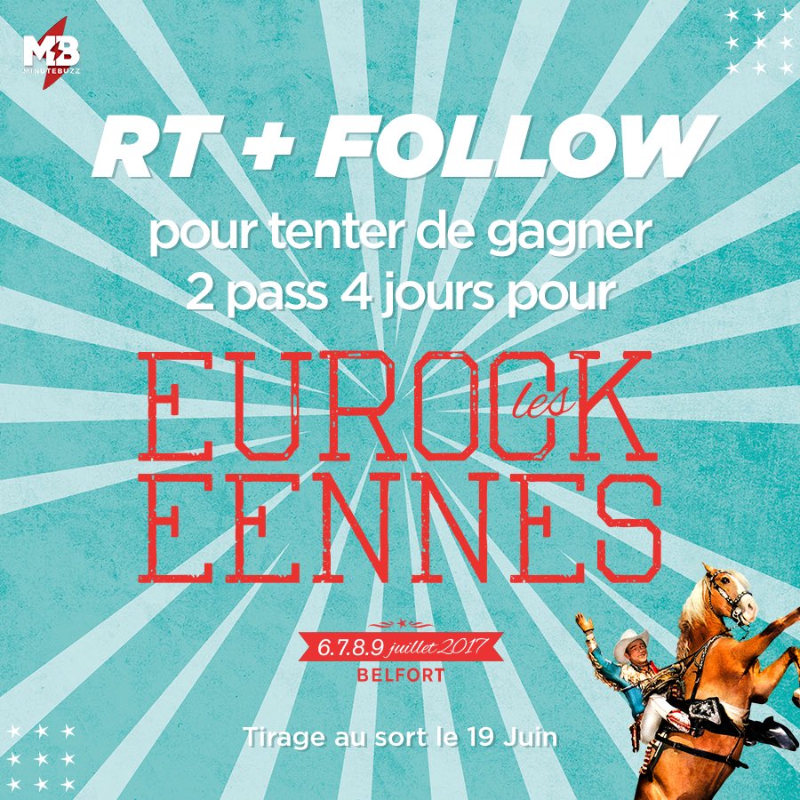 minutebuzz's tweet photo. Pour tenter de gagner 2 pass 4 jours pour les @eurockeennes : RT + Follow ! #eurockeennes #concours https://t.co/vb2jOp4yDa