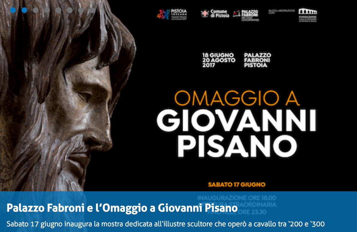 FondCaript's tweet photo. ❕❕In apertura su https://t.co/0cE5EoEbKc l'inaugurazione dell'Omaggio a Giovanni #Pisano, sabato 17/6 @palazzofabroni ❗️❗️ #Pistoia17 https://t.co/jH9YAuJXSq