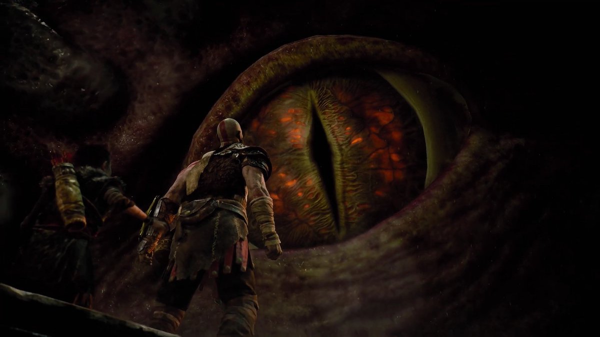 Joe Ogi No Twitter 新 God Of War のトレーラーに登場した超巨大な蛇 本作の舞台となるのは北欧神話なので これの正体は ヨルムンガンドか Godofwar Playstatione3 プレイステーション