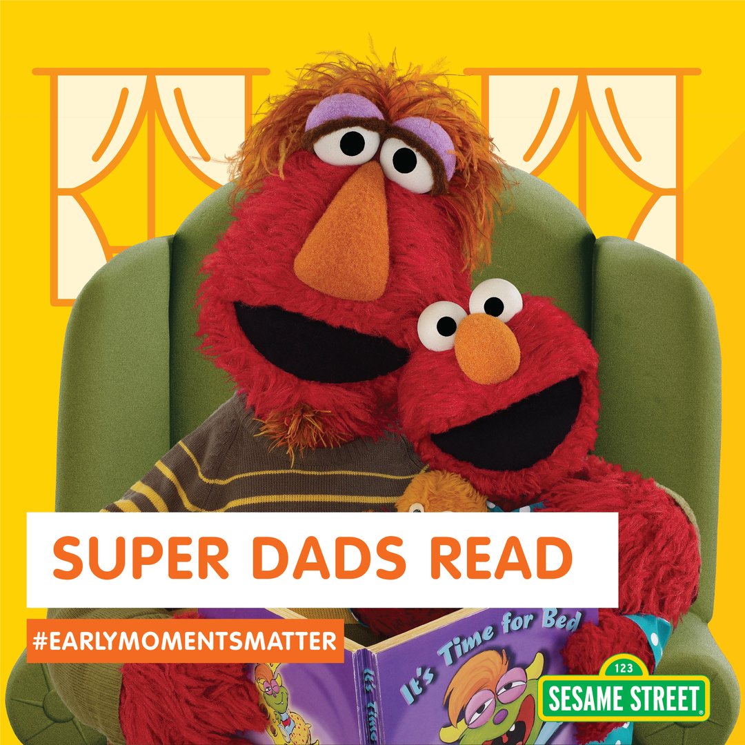 Sesame Street On Twitter Elmo Loves His Dad For Reading Him Bedtime Stories Earlymomentsmatter Unicef