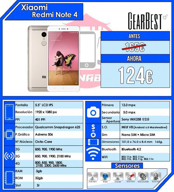 androphone_es's tweet photo. ▪️ Xiaomi Redmi Note 4
💶 Precio: 124.59€
📝 Cupon: NoteK4G
🌐 Link: https://t.co/fwVzJtqxD3

⚠️ Snapdragon 625 / Banda 800

▶️ @ChinaBay_deals https://t.co/nTz6vuNZQS