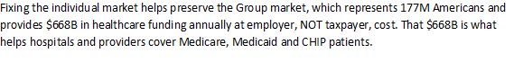 SamFleetSays's tweet photo. Why is fixing the Individual market so important? Here's why #Fixhealthcare https://t.co/dCn7Ht675O