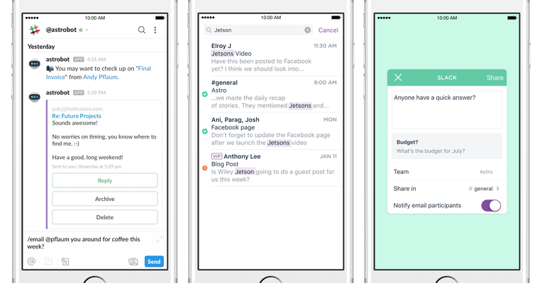 stevekrohn's tweet photo. Astro lets you manage your inbox from Slack, check email hands-free with Alexa https://t.co/SuQhPXURn0 https://t.co/TtwB1AiObG