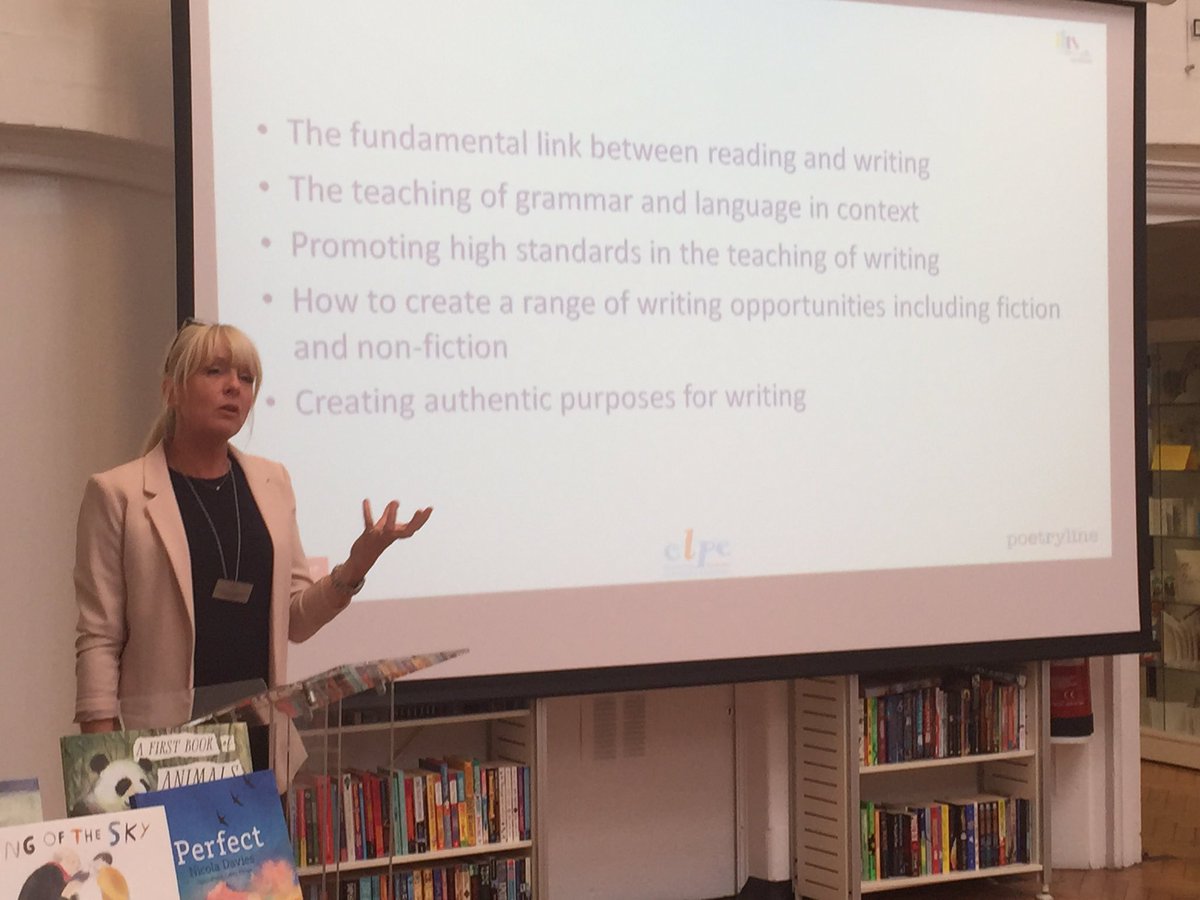 clpe1's tweet image. Now our CE @Loujs closes the #GettingitWrite conference by discussing the importance of language and grammar in context