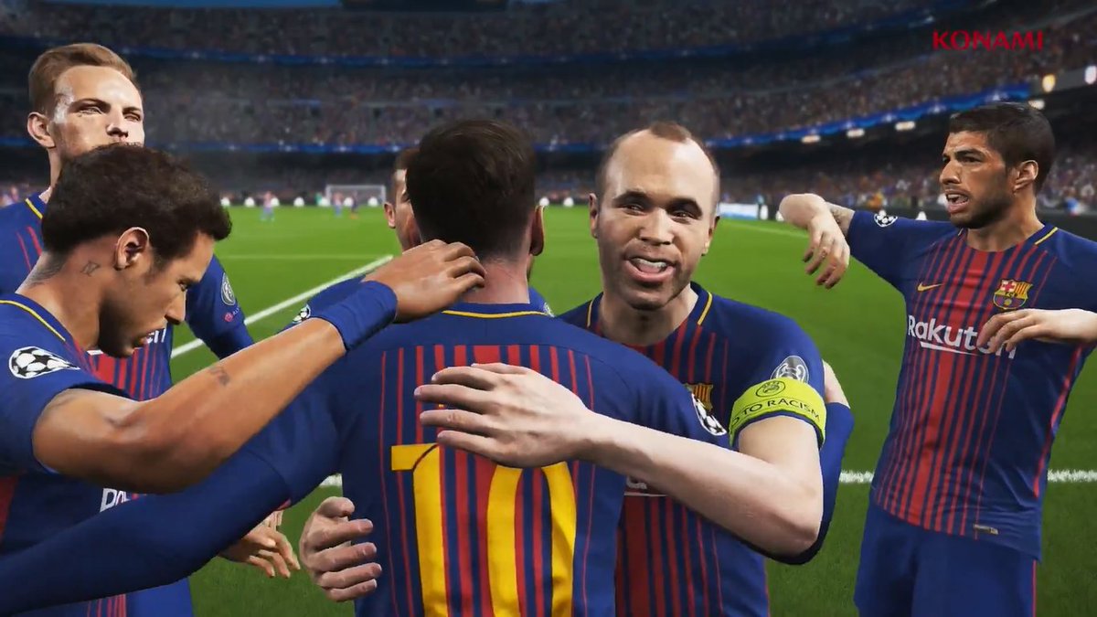 Moment of joy. Togetherness of a team. #PES2018