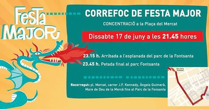 Bulevardsjd's tweet photo. El proper Dissabte 17 de Juny a les 21.45 hores, no et pots perdre el Correfoc de la Festa Major de Sant Joan Despí!
#Joventut #sjd https://t.co/B8Hqe7Z2RH