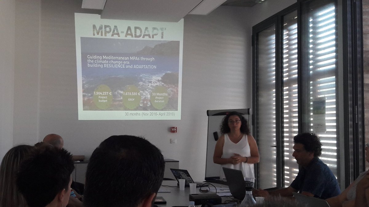 First day of work on #climatechange #MPA-ADAPT #interreg