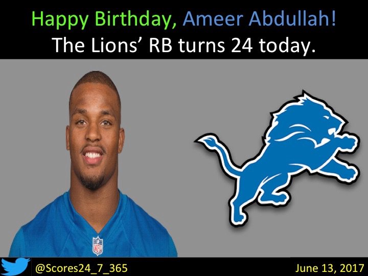  happy birthday Ameer Abdullah! 