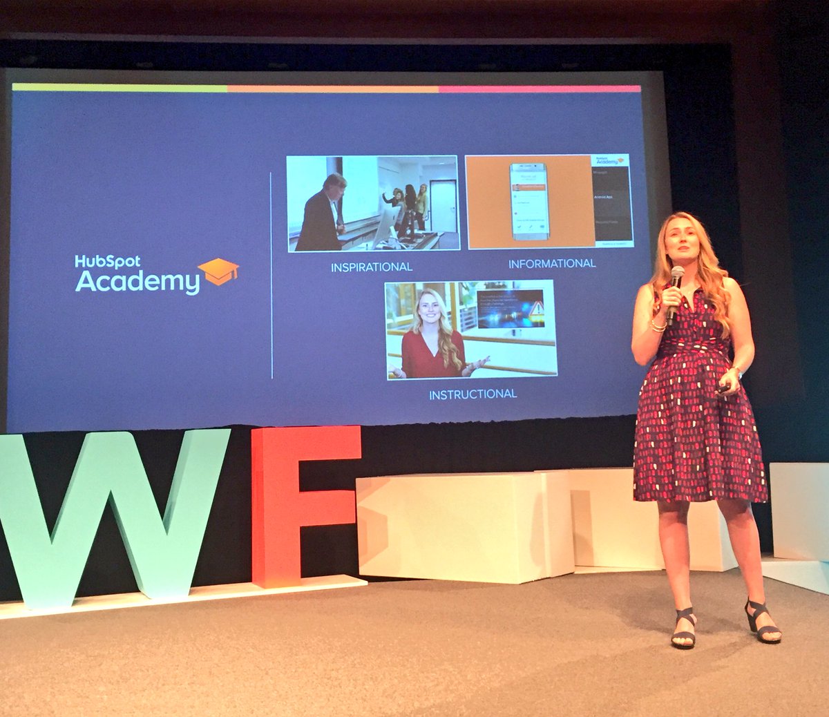 Lindsey from the <a href="/HubSpotAcademy/">HubSpot Academy</a> team teaching the audience about instructional design with video <a href="/Wistia/">Wistia</a> <a href="/hubspot/">HubSpot</a> #WistiaFest2017