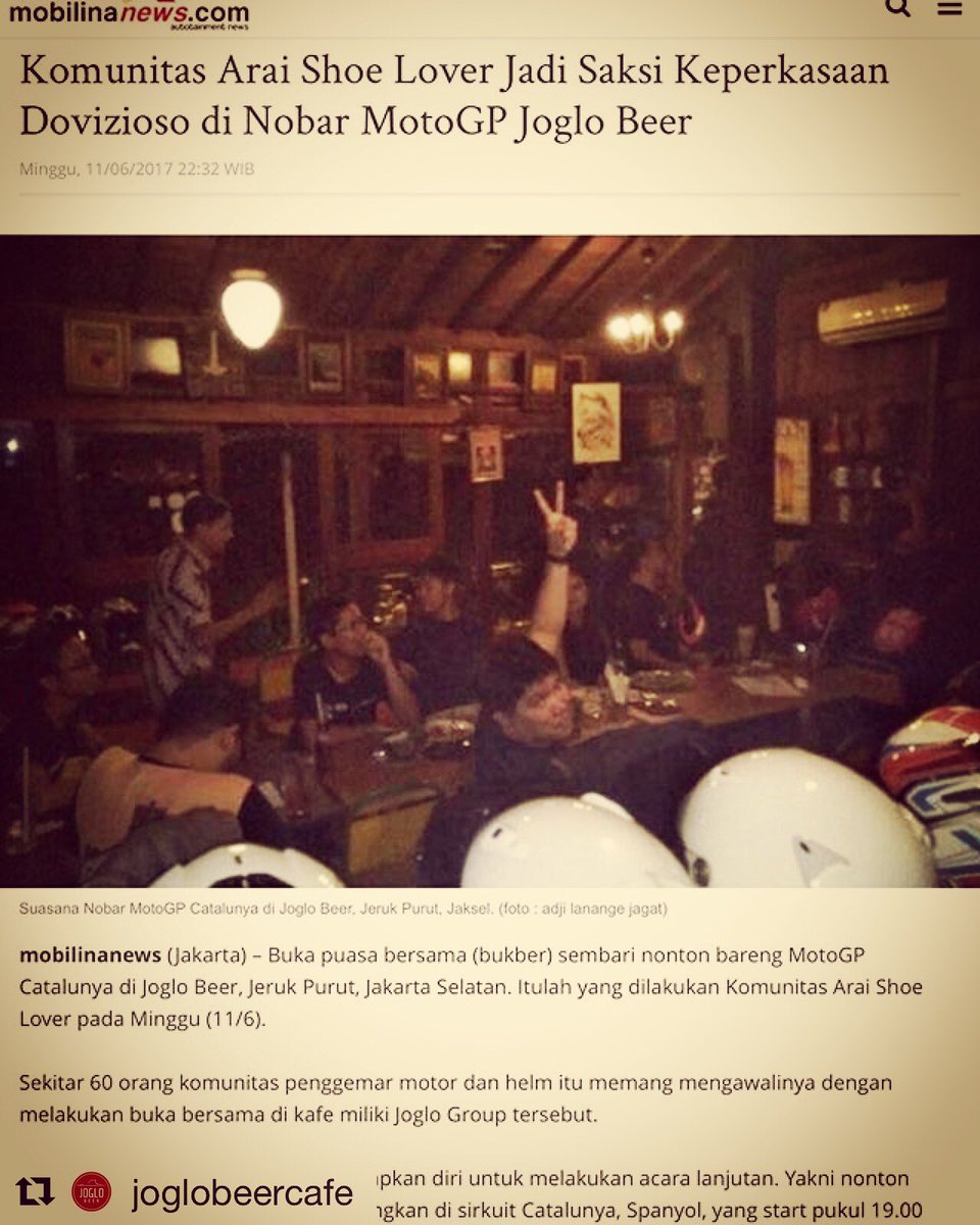 Serunya Nobar MotoGP Catalunya Spanyol di Joglo Beer Kemang, Minggu, 11 Juni 2017. 

Ikuti beritanya disini, Gaess!

mobilinanews.com/mobile/artikel…