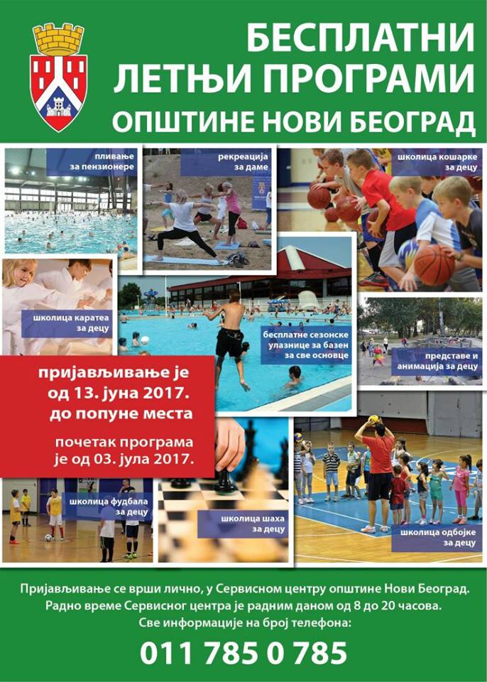 Počinju prijave za novi letnji ciklus besplatnih programa..
novibeograd.rs/sutra-pocinje-…