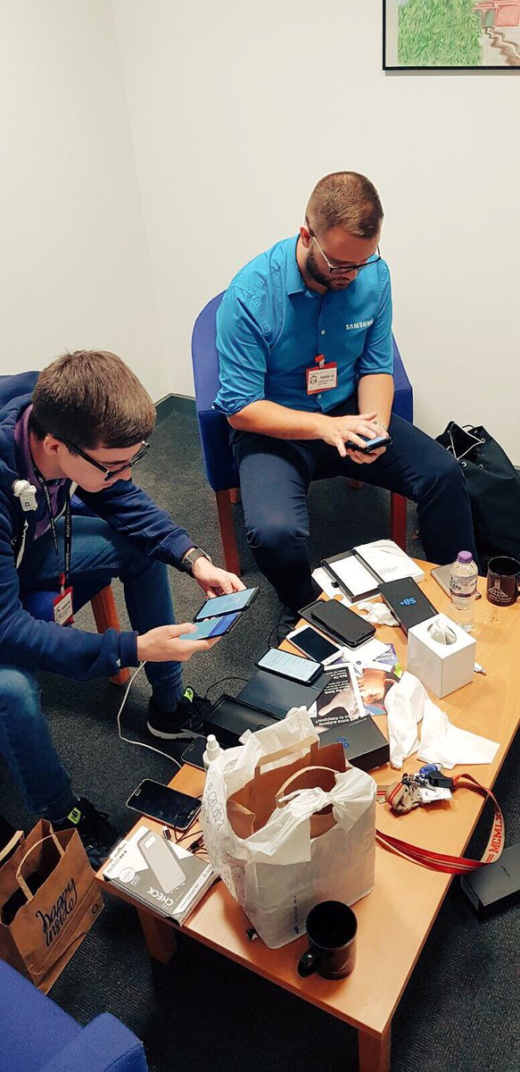 GuruBenKirkby's tweet photo. Great morning at Arch Bishop Beck College setting up Samsung Galaxy S8s. Staff extremely please with products and service that we provided https://t.co/JSonIf5MUN