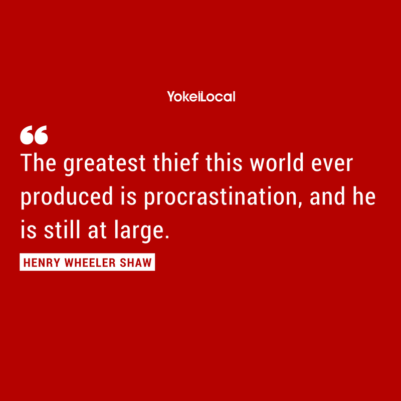 mindshiftdigco's tweet photo. "The greatest thief this world ever produced is procrastination, and he is still at large." 😩 -Henry Wheeler Shaw https://t.co/yccbDPnwmO