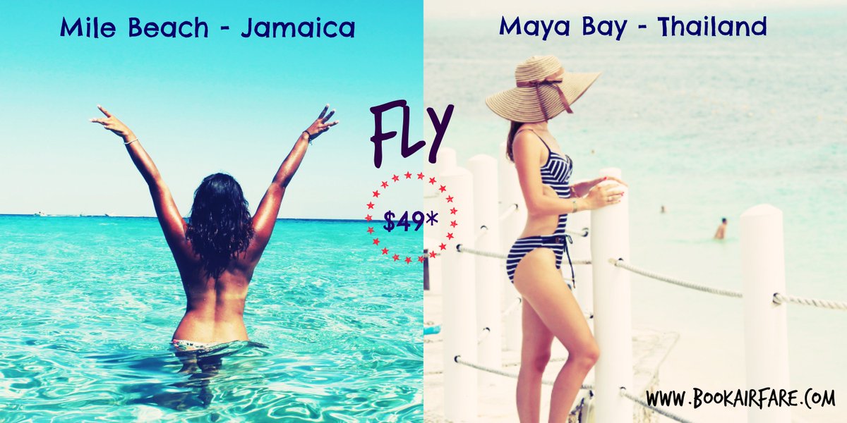 BookAirfare's tweet photo. Where You Want To Visit ..?
#MileBeach #Jamaica Or #MayaBay #Thailand
Book #Onewayflight #cheapflights Call : +1 (855) 282-6507 https://t.co/86N598vL9F
