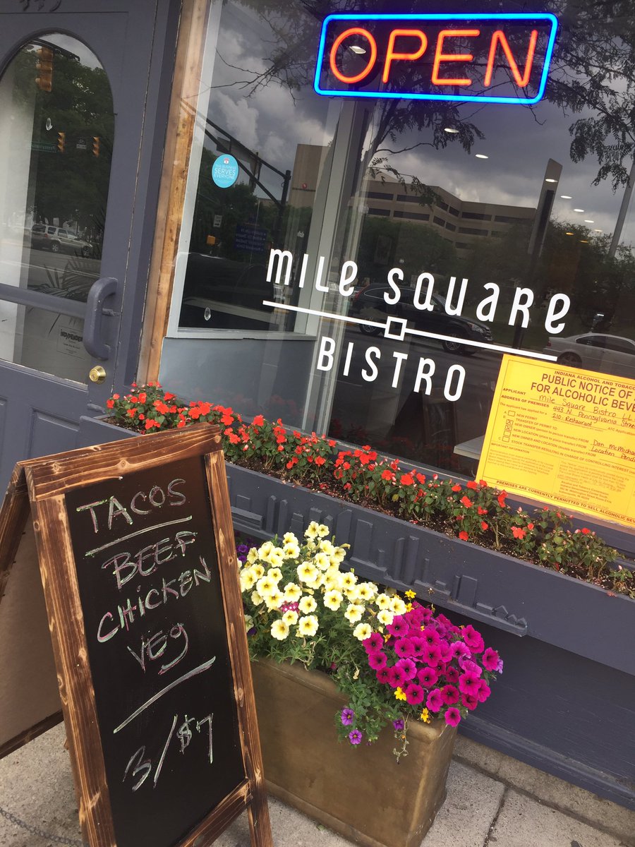 charlesmereday's tweet photo. $7 special everyday #TacoTuesday #indy #lunch #milesquarebistro https://t.co/9tpCh6qpr5