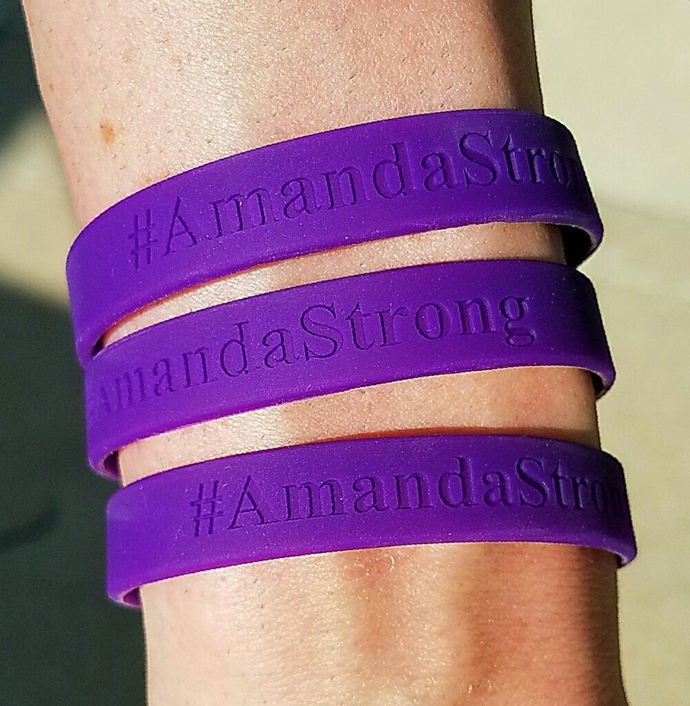 FredsNorth's tweet photo. #amandastrong bracelets are here!! $10 each. Cash only. All proceeds go to Amanda and her family. https://t.co/glMC63fboO