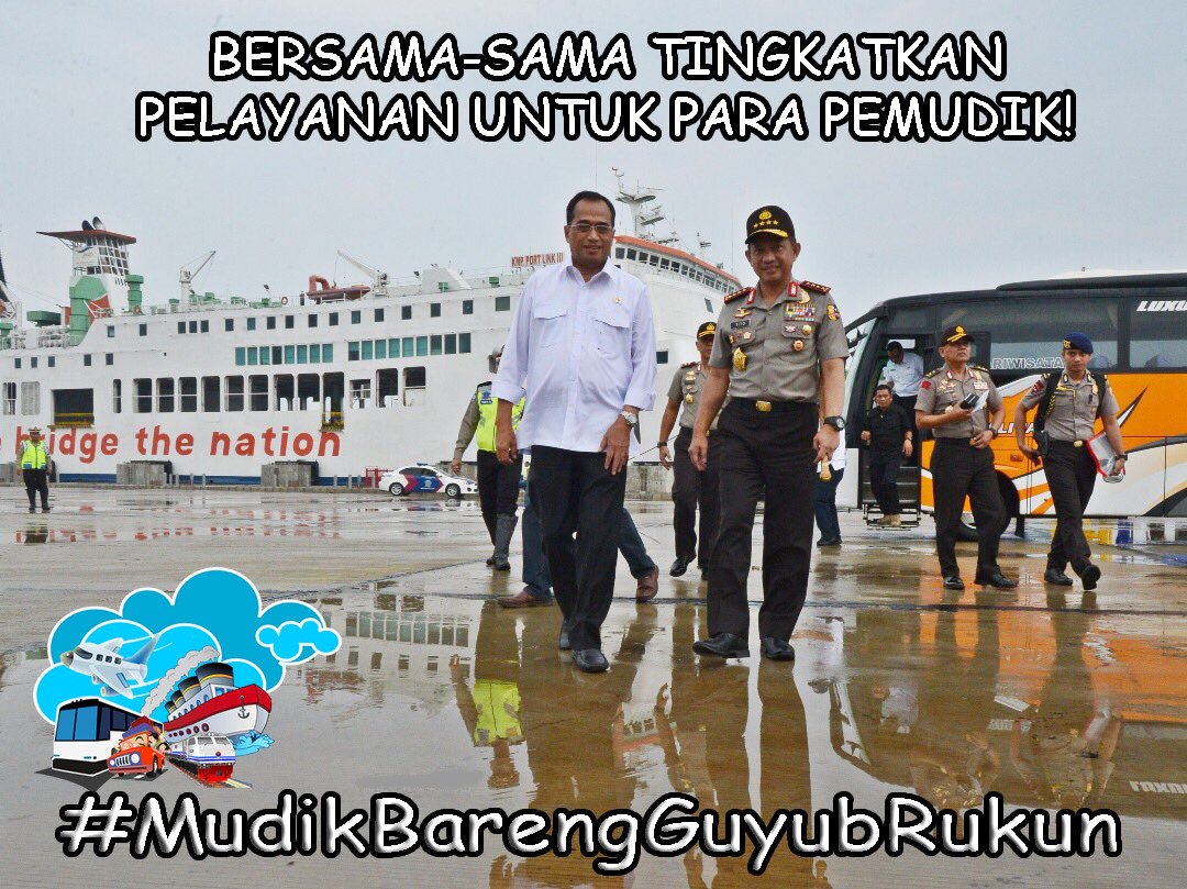 HadiHilmar's tweet photo. Salut nih sama @BudiKaryaS menjunjung tinggi keselamatan dan kenyamanan  para pemudik #MudikBarengGuyubRukun @kemenhub151 @Pak_JK @jokowi https://t.co/Tj8sqxsQNe