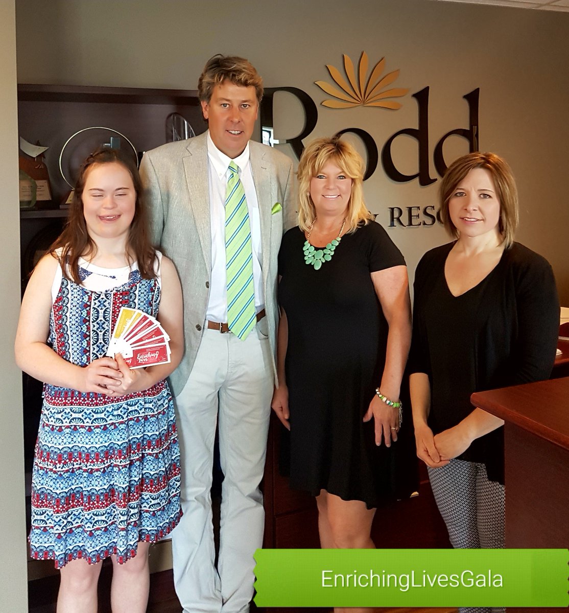 SpecialOPEI's tweet photo. Rachael had a great #TicketTuesday visit with @RoddVacations today! Thank you for supporting our #EnrichingLivesGala! https://t.co/DvR03gyB7w