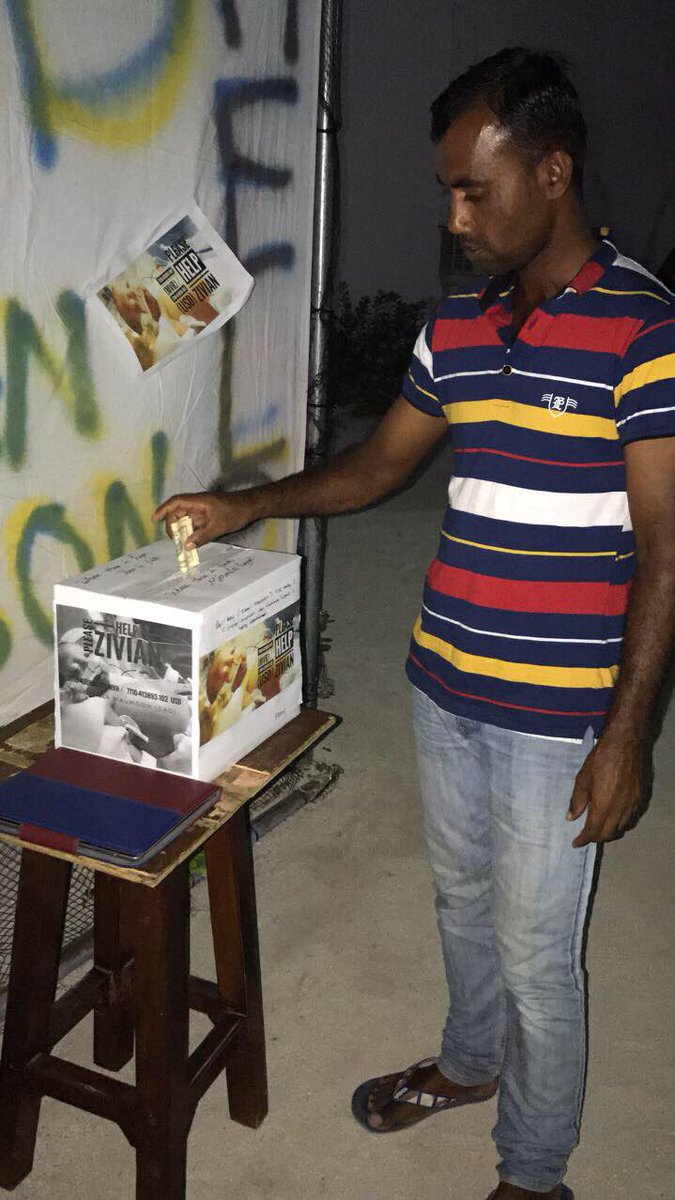 HelpZivian's tweet photo. #HelpZivian Fundraising Event #Day4 at Robinson Club Maldives Resort.

#ThankYouRobinsonClubMaldivesTeam https://t.co/aVxFVugoWA