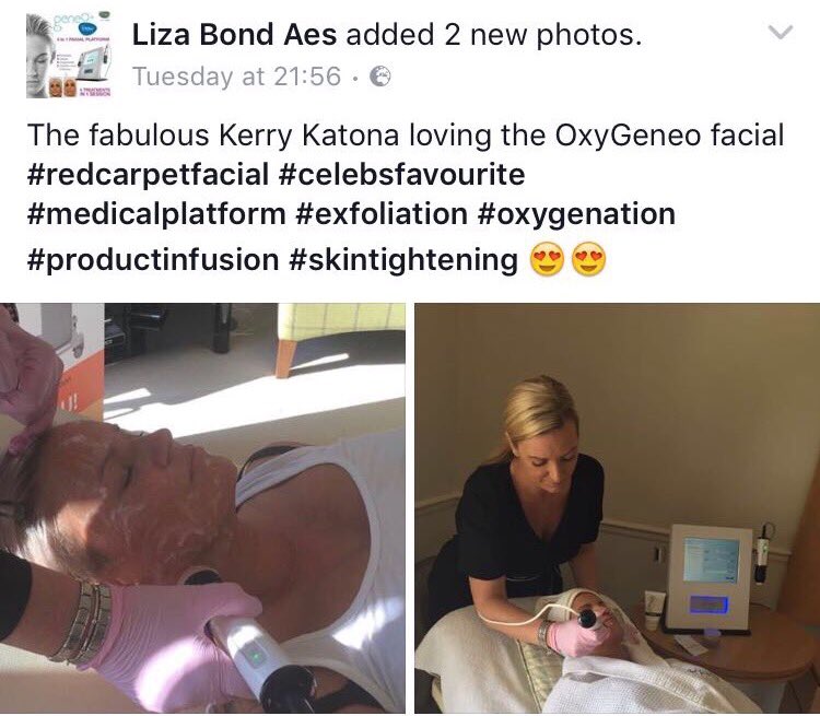 TONIGHT! Launch event #Geneo 'super facial' loved by Kerry Katona &amp; other celebs. Live demos by Liza 6-8pm #carnforth #lancaster #morecambe
