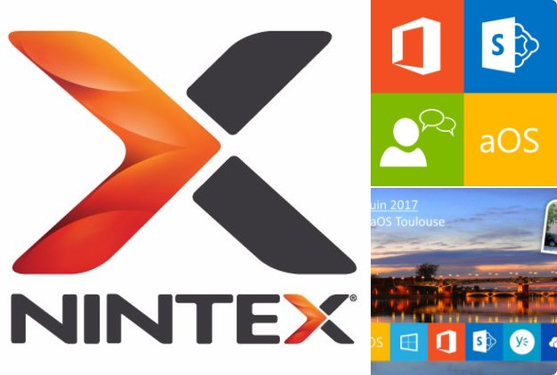 aOSComm's tweet photo. @fdibot @AlexSharepoint @RomSerre @CatiCatou @florent_app @francoissouyri @eudesolivier @patricg @K2France Avec nos super sponsors : @Nintex #Worflow #NWC #Nintex #WorkflowCloud #aOSToulouse https://t.co/KT4Ym1XCkA