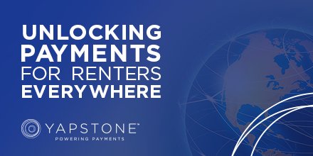 Yapstone's tweet photo. #Papercheck-writing is remarkably inefficient. See how YapStone is unlocking #payments for renters everywhere: https://t.co/pK1dB35SWQ https://t.co/vbvo6Rh9iy