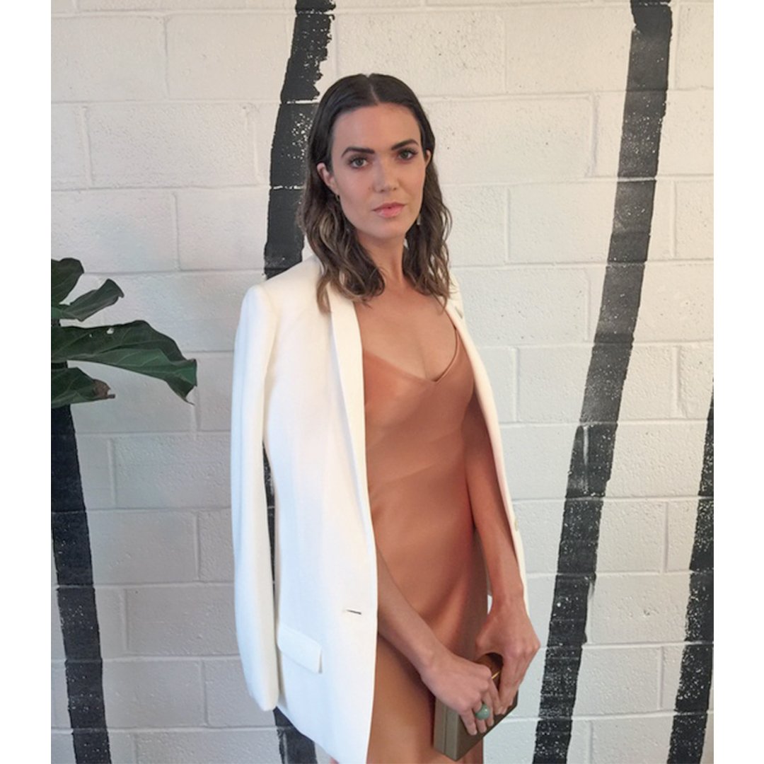 The beautiful <a href="/TheMandyMoore/">Mandy Moore</a> looking beyond chic in our ATM blazer.