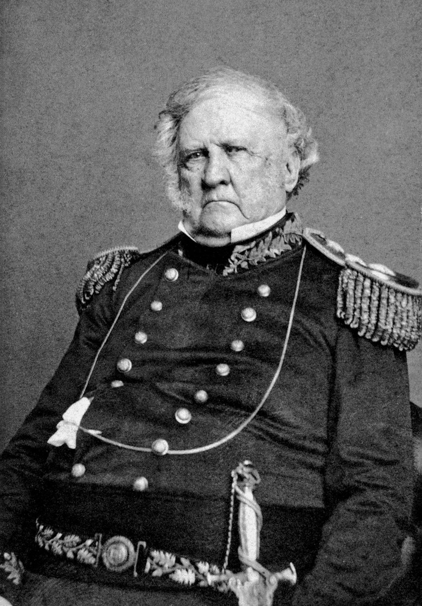 USArmyCMH's tweet photo. Winfield Scott was born this day in 1786. The hero of the Mexican-American War and the Commander of the U.S. Army when the Civil War began. https://t.co/1mzlrwajsv