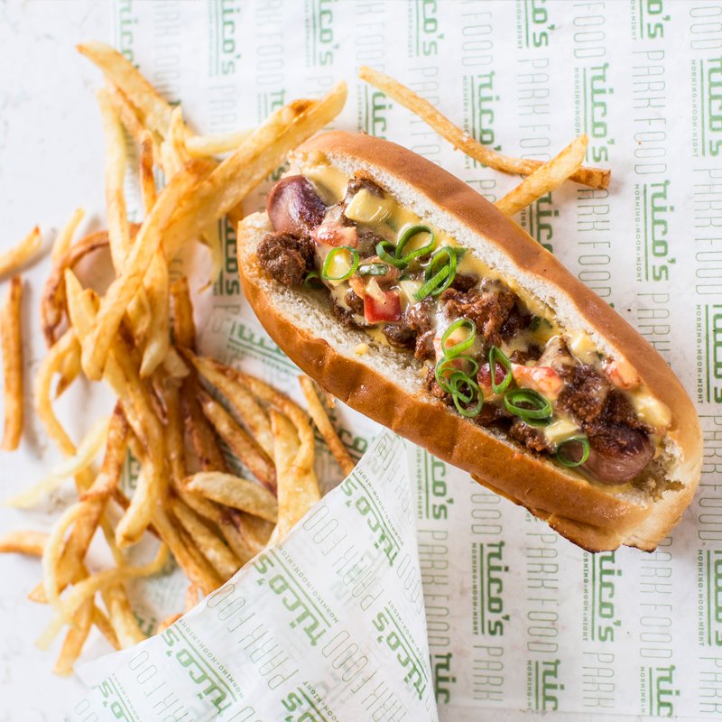 RicosMNN's tweet image. Try our Tex-Mex Dog for #TexMexTuesday!