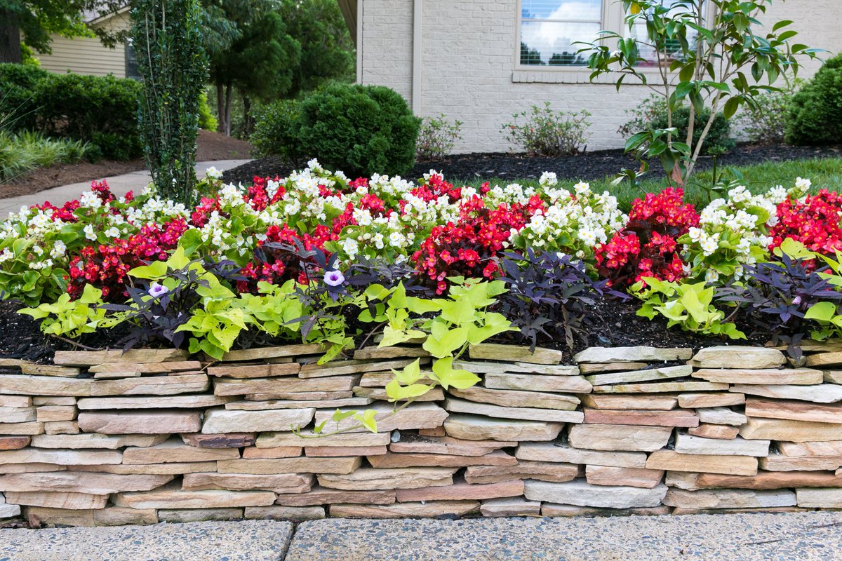 LongBrothers's tweet photo. WOW, look at these bright, full flower beds and stunning stonework right outside of this clubhouse. Gorgeous! #landscaping #spring #flowers https://t.co/kYoAuxdTrQ