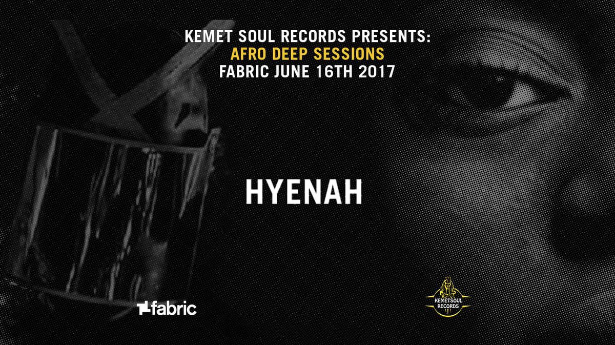 KemetSoul's tweet photo. Hyenah - Fabric - London @Hyenahmusic @fabriclondon #AfroDeepSessions #AfroHouse tickets: https://t.co/3VOFhkxWi3 https://t.co/YEHiXNLsXQ