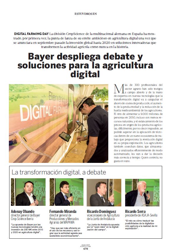 CsarMarcos's tweet photo. La oferta de @Bayer4Crops en agricultura digital en mi crónica de  #BayerDigitalFarming https://t.co/4YLWtzwfw7 @edit_agricola @BayerEspana https://t.co/FTAqwkwz6x