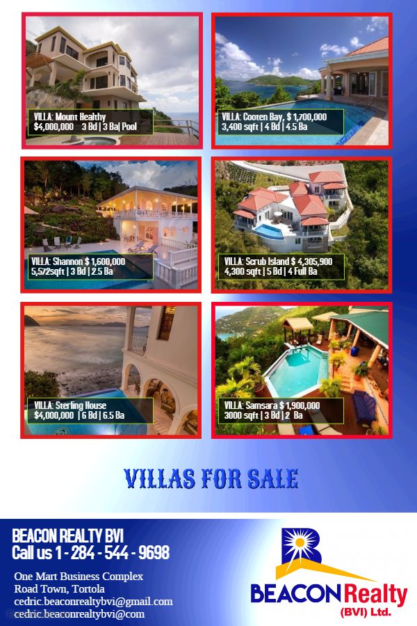 beacon_realty's tweet photo. Villas For Sale!

Great #VacationHomes...Superb #InvestmentOpportunities. Visit https://t.co/OiqrRdgLZ0 today for more. #BVIPropertyForSale https://t.co/NMRUq99weh