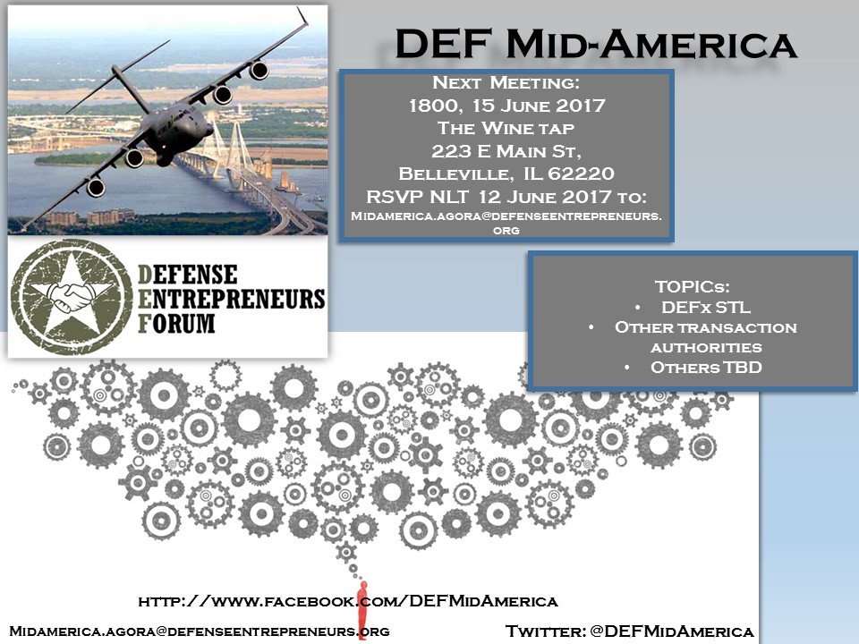 DEFMidAmerica's tweet photo. Our next meeting is coming up! Join us on June 15th! https://t.co/XSqbjhLmw8