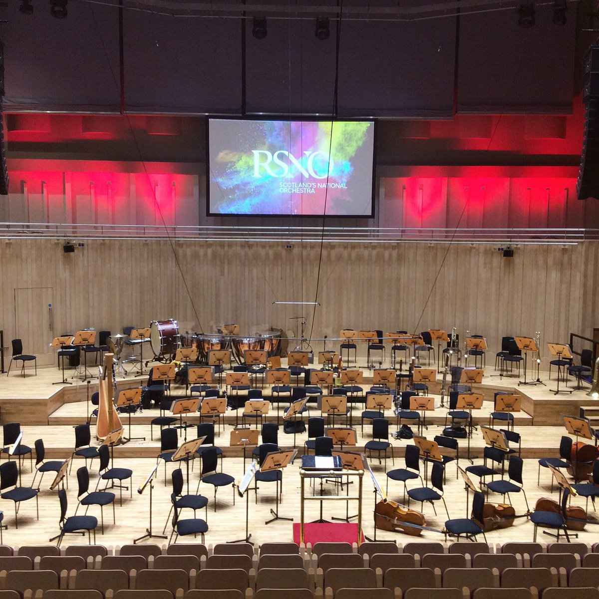 RSNO's tweet photo. The stage is set! #RSNOTakeover #RSNO ^Takeover https://t.co/zxrledDAJm