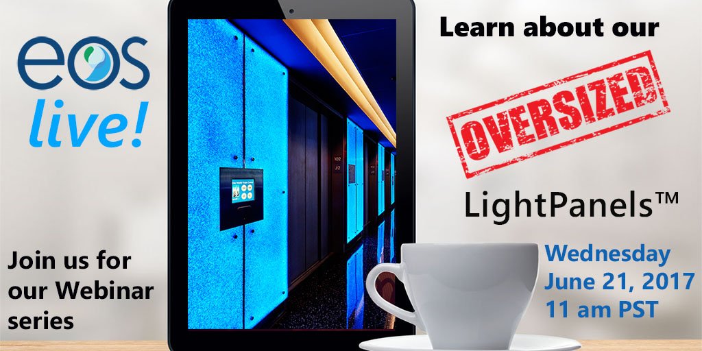 eoslightpanels's tweet image. Join our Webinar to learn about our Large Scale LightPanels™ #EosLightPanelSystems Register here! &amp;gt;&amp;gt;&amp;gt; bit.ly/2suOMd2
