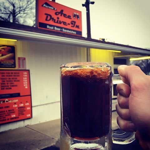 AceDriveIn's tweet image. Cool off from the heat and enjoy a nice frosted mug of root beer! 🍻