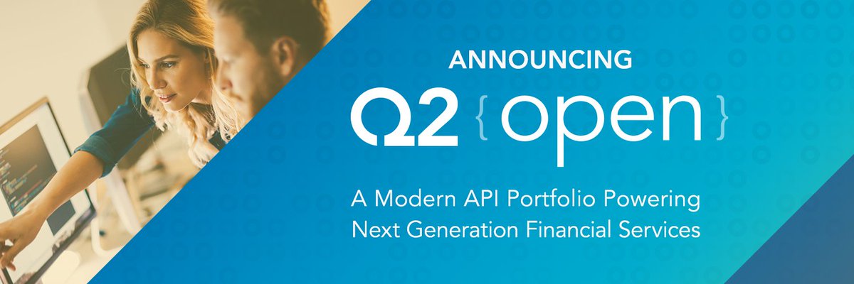We are proud to announce the launch of Q2 Open, a new portfolio of open API financial services: q2ebanking.com/news/q2-announ…