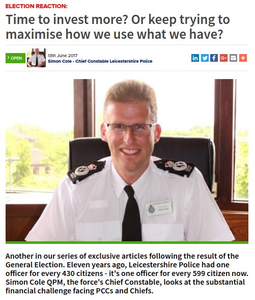 PolicingInsight's tweet photo. More #ElectionReaction, "Time to invest more? Or keep trying to maximise how we use what we have?" by @CCLeicsPolice https://t.co/25x7p3kMv1 https://t.co/Vn2SEE6K3A