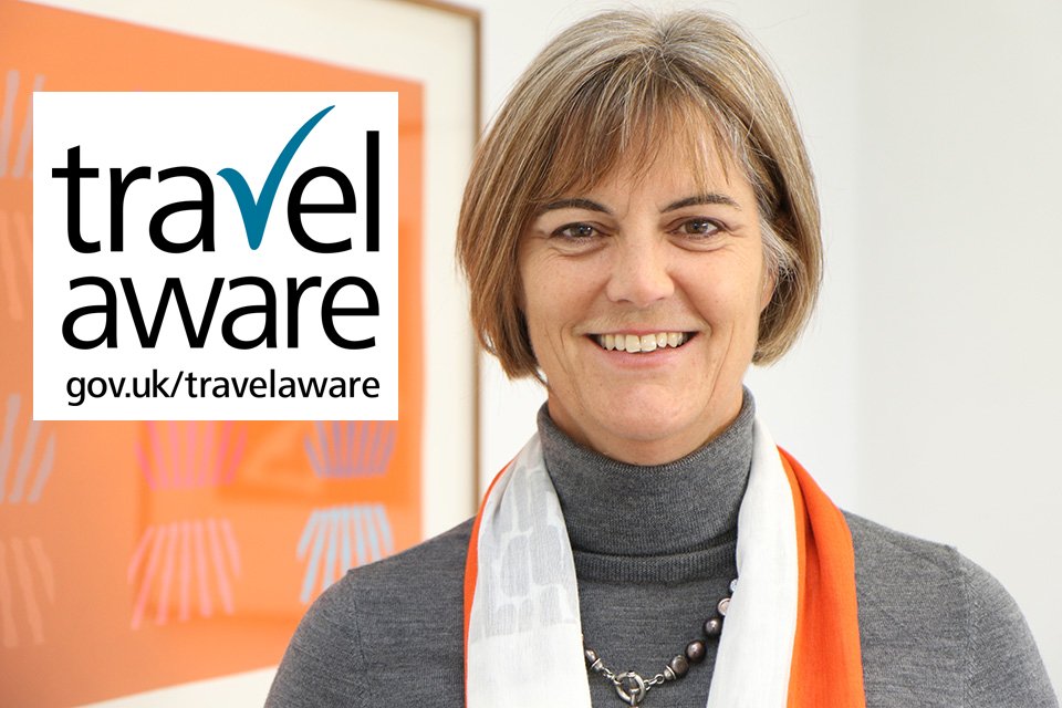 FCDOtravelGovUK's tweet photo. FCO's Julia Longbottom @ABTAtravel &amp; @BritishInsurers met today to promote the need for Brits to get the right travel insurance #TravelAware https://t.co/0m4QKE1yot