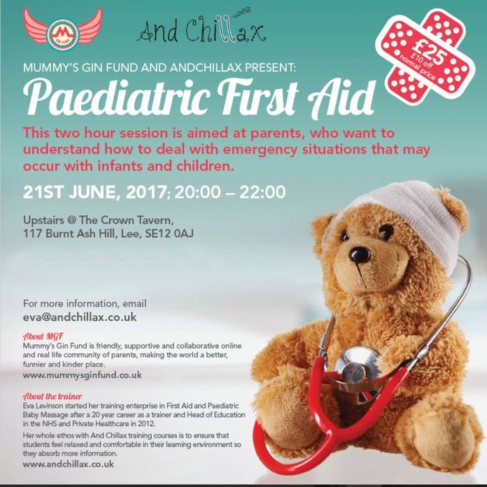 Paediatric #FirstAid - invaluable skills for any parent. Join us for this friendly and practical session on Weds 21 June with <a href="/AndChillax/">And Chillax</a>