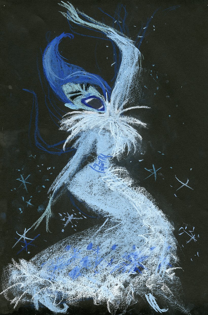 Disney Around 確かに エルサの設定がまだヴィランの氷の女王だった時の初期衣装に似てるかも こちらもせっかくデザインしたんだろうし 多少の流用はあるかもね