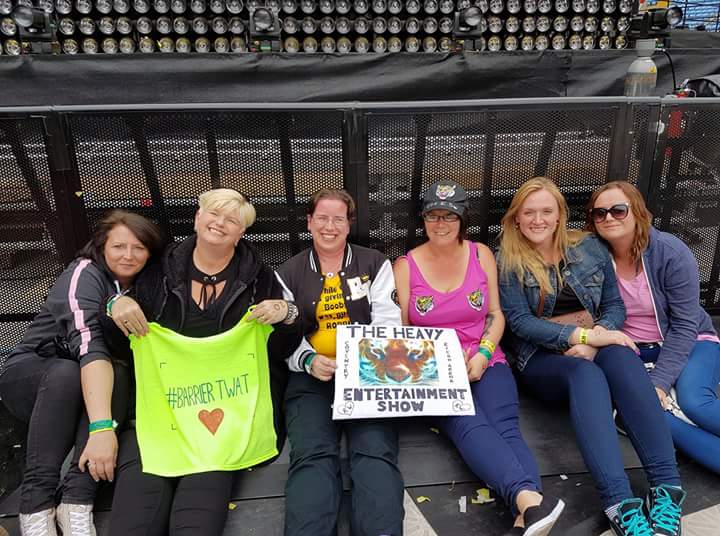 Juleswaterhouse's tweet image. #Barrier twats @RicohArena waiting for @robbiewilliams #heavyentertainmentshow @lisaleeadams @mkdebs @muller_susan