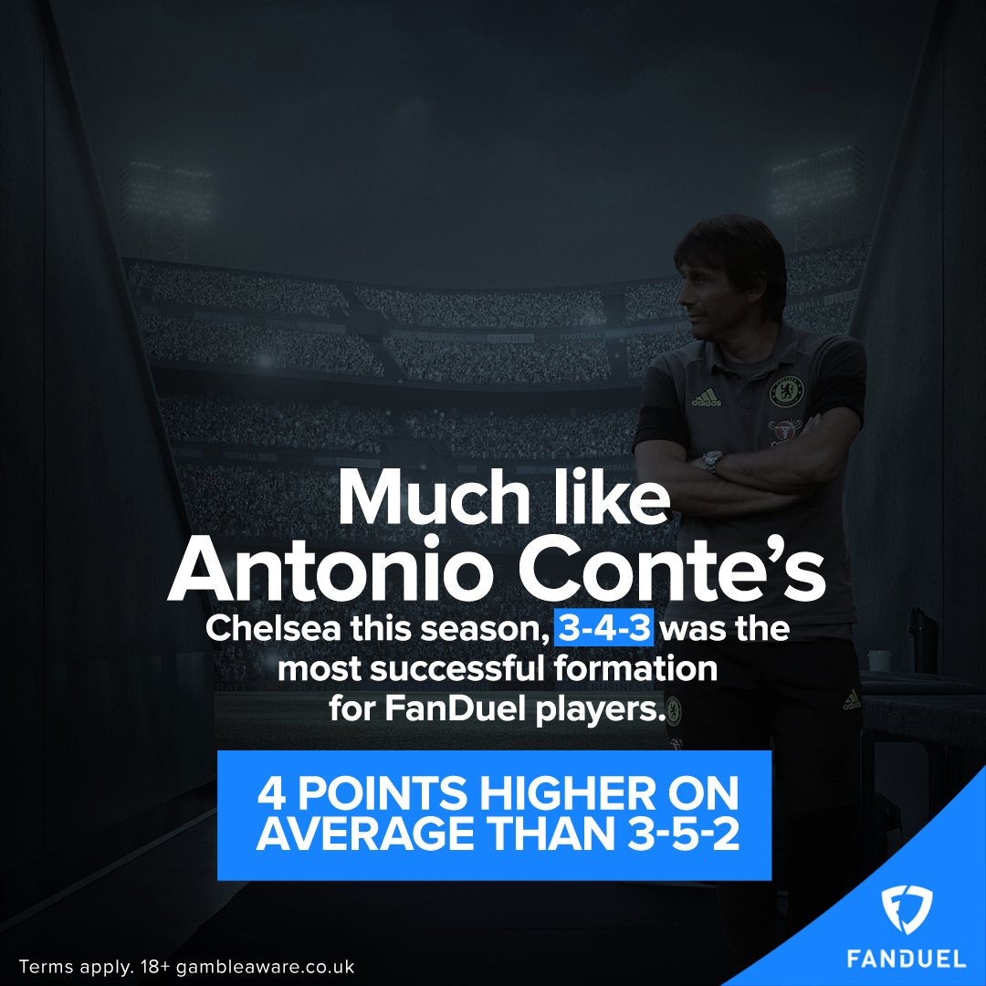 Nothing could trump the 3-4-3 in the Champions League contests on FanDuel this season.