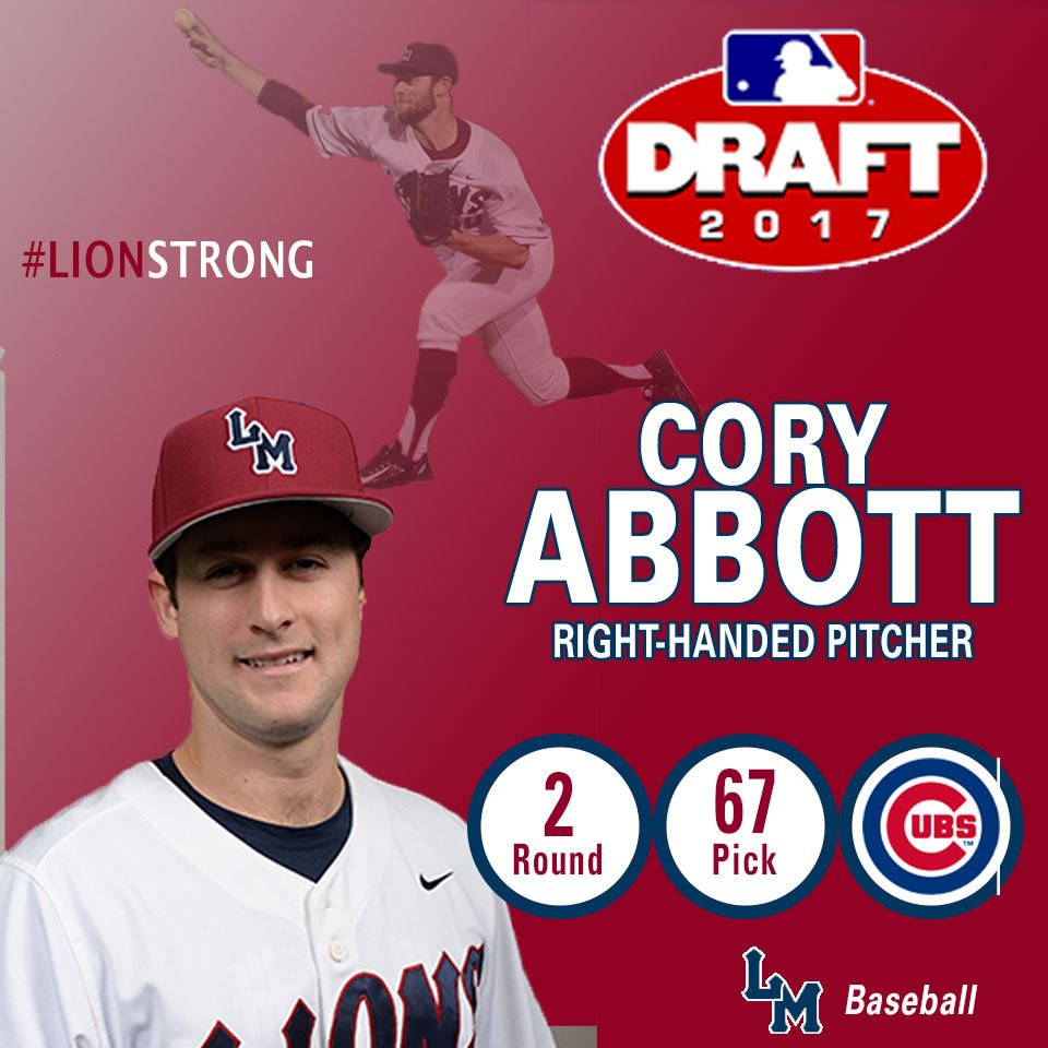 lmulions's tweet image. ICYMI: Abbott was selected in 2nd Rd (#67) by the Chicago Cubs on Day 1 on @MLBDraft…what does day 2 have in store for @LMLionsBaseball?