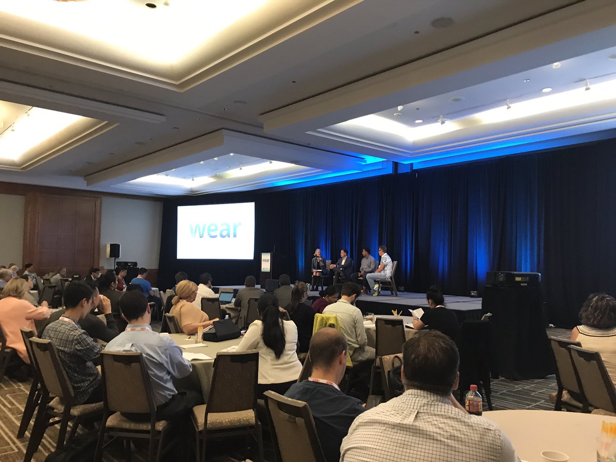KevinYoungR's tweet photo. Great panel moderated by Dr. Elizabeth Churchill @xeeliz at the Wear Conference #WEARCON2017. Exploring the future of impanted technologies https://t.co/WunMI6R0UE