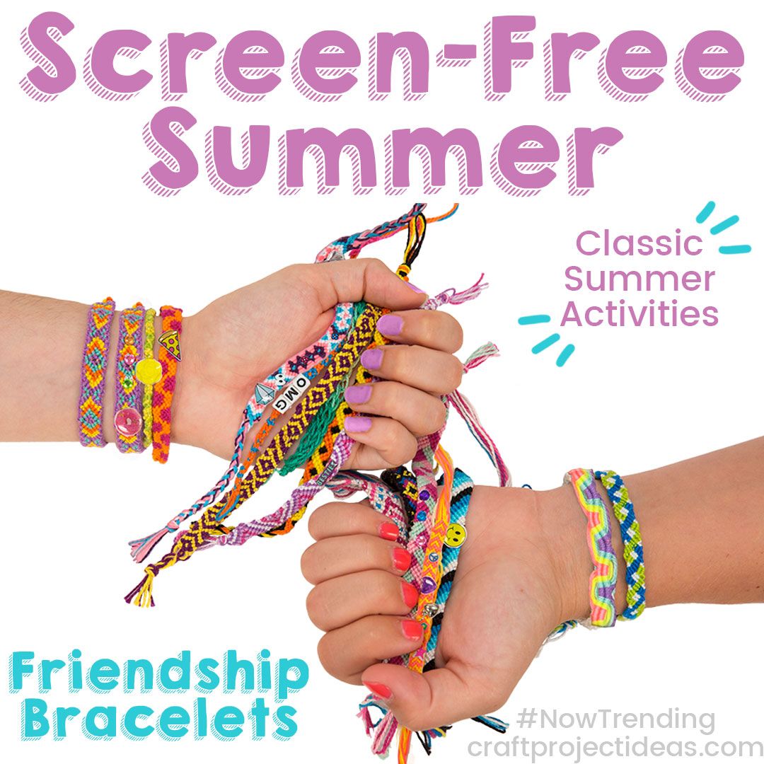 CraftPrjctIdeas's tweet photo. Nothing says summer like swapping friendship bracelets with your BFFs! π #CraftProjectIdeas #ScreenFreeSummer https://t.co/ZXwkwsWnQU https://t.co/m3KJ8DcrDO